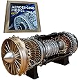 ARMD Turbofan Fighter WS-15 Engine Kit, 1/20 Miniature Electric Engine Assembly Kit, Science Education Toy Display Model (150+PCS)