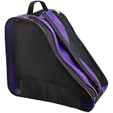 PERFETSELL Roller Skate Backpack Bag for Storing Inline Skates Four-Wheel Roller Skates Skating Artistic 3 Compartments Bag