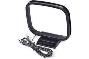 Eightwood Antena radiowa AM Loop Antena FM do Hi-Fi 3-pinowe złącze mini kompatybilna z serią HiFi Sharp AV Receiver Radio Stereo System