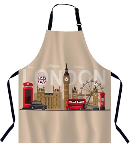 Muaré - Tablier 100% Lin Moutarde - 110x69 Cm