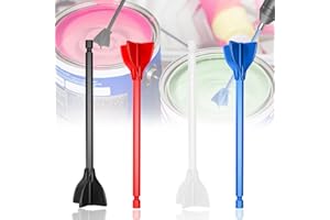 CHRI Mixer Aufsatz Bohrmaschine für Harz 4STK, Epoxymischer Rührstab Bohrmaschine Quirl Rührer Wendelrührer Farbrührer Farbmischer Farbquirl zum Mischen von Epoxidharz Malen Keramikglasur