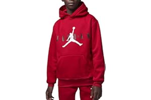 Nike Jordan Felpa da Ragazzo con Cappuccio Jumpman Sustainable Rossa Taglia XL (158-170 CM) Codice 95B910-R78