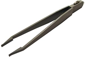 BERGEON 6460-P Pęseta zegarmistrzowska i otwieracz do pokrywek do zegarków Swatch, szczypce do zboża, antymagnetyczna, płaska