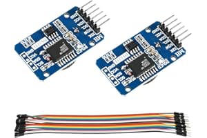 DORHEA 2 Stück DS3231 AT24C32 IIC RTC Modul Clock Timer Speichermodul Beats Ersetzen DS1307 I2C RTC Board + 20 Stück Stecker auf Buchse Überbrückungskabel