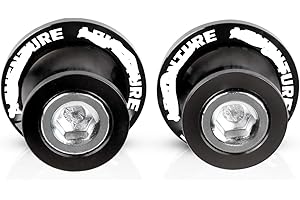 YUANQIAN 10MM M10 *1.5 Bobina in alluminio, cursore del braccio oscillante del motociclo del disco Compatible con 390 1050 1090 1190 1290 Adventure ADV 1290 Super Adventure R S(Nero)