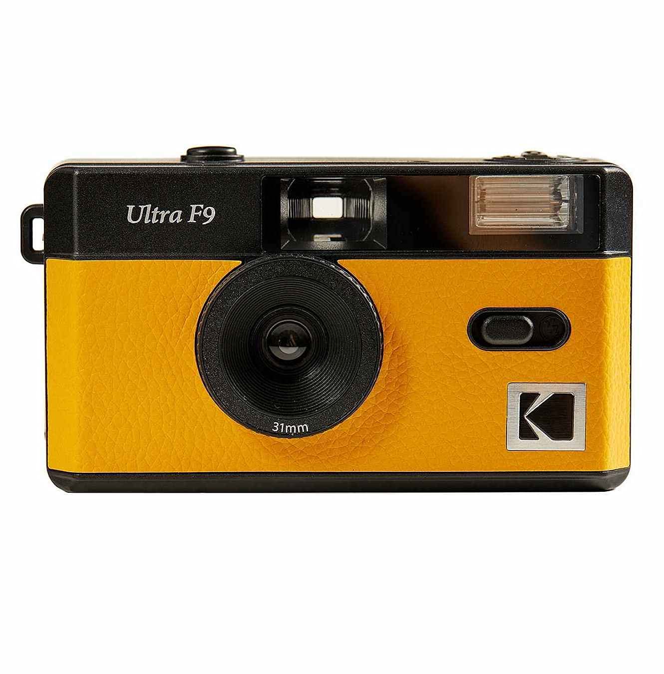 Kodak Ultra F9 35mm Film Camera Camera - Retro Style, Focus Free, Reusable, Built in Flash, Easy to Use (Kodak Yellow)
