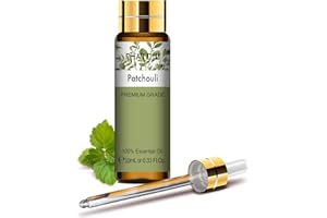 PHATOIL Huiles Essentielles Patchouli 10 ml, Huile Essentielle pour Diffuseur, Huile de Patchouli Pure Naturelle pour Aromathérapie