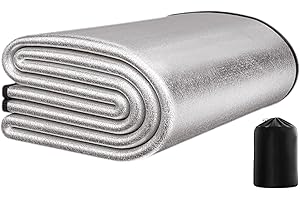 SMAI Almohadilla aislante para camping, alfombrilla de dormir de aluminio para camping, alfombrilla térmica reflectante de calor, perfecta para dormir en tiendas de campaña