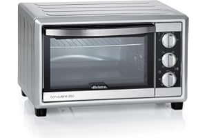 Ariete 984 Bon Cuisine 250 - Four électrique ventilé, 25 Litres, 1500W, 6 positions de cuisson, Minuterie 60', Argent