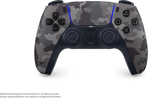 PlayStation - Mando Inalámbrico DualSense Grey Camo | Mando Original para PS5 con Retroalimentación Háptica y gatillos Adaptativos - Color Camuflaje Gris