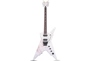 Leo Jaymz Diminator Electric Guitar, 24-Fret Solid Mahogany Body, Roasted Maple Neck, Rosewood Fingerboard, Alnico V Humbuckers, Double-Locking Tremolo System with Bone Nut