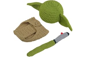 Jicyor Accessoire Bebe Naissance, Nouveau né Photographie Accessoires Bebe, Accessoires Photographie de Bébé, Photo Prop Photographie Costume Pour Bébé Unisexe Tricotés