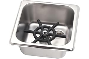 TOPINCN Glass Rinser, Automatic Stainless Steel Cup Washer Cleaner Glass Rinser Quick Cleaning for Hotel Bar Kitchen Sink Coffee Milk Tea Cup