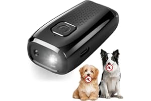 coalwop Anti Barking Device for Dogs - Mini Ultrasonic Dog Barking Deterrent Devices with Strobe Light, for Indoor/Outdoor Use, Rechargeable 300mAh Battery, 40kHz Ultrasonic Frequency