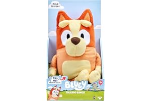Bluey Bingo Large 30cm Talking Sounds Plush: Official Collectable Character Cuddly Jumbo Soft Toy
