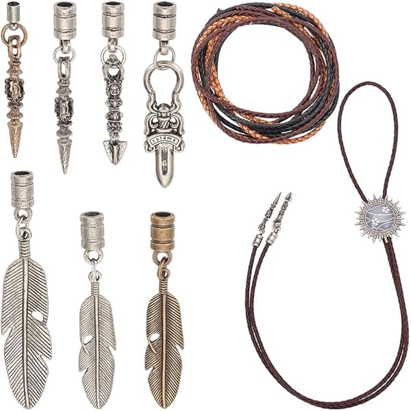 10 Stück Bolo Tie Schnallen Oval - Leer Für DIY Im Antik Bronze Look