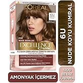 L'Oreal Paris Excellence Creme Nude Colors Hair Dye - 6U Nude Dark Brunette