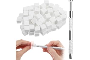 200 stycken nagelkonstsvampar mjuka nagelsvampar för ombre gel nagelkonst svamp borste Sponge Brush applikator med grepppenna för ombre och gradient nageldesign