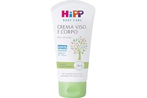HiPP - Baby Care - Crema Idratante Viso e Corpo per Bambini e Neonati, per Pelli Sensibili, con Olio di Mandorle Bio, 1 Pezzo da 75 ml