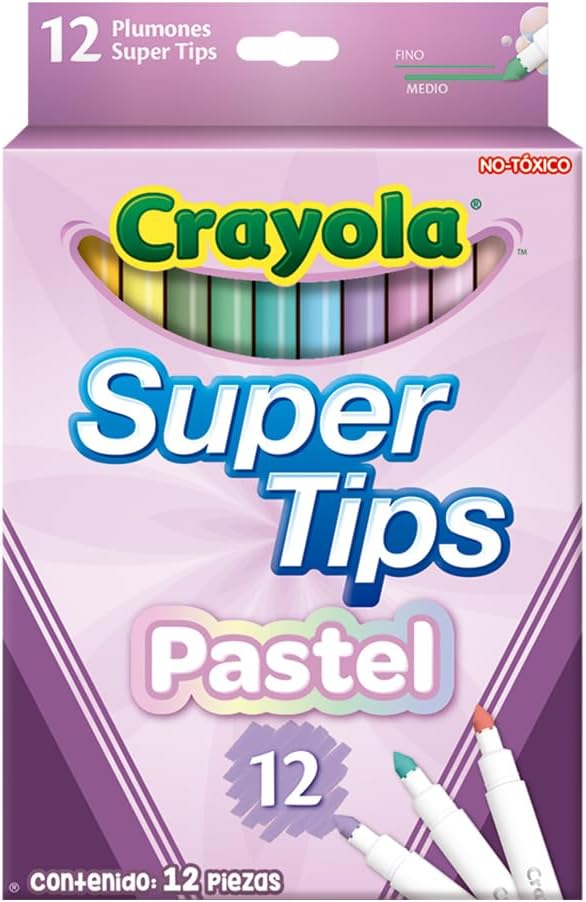 Prise en Main & Utilisation au Quotidien : CRAYOLA Pastel SuperTips Washable Markers - A