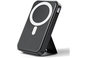 GXORUL Powerbank für Magsafe, Magnetische Power Bank, PD 22.5W Schnellladung Kabellose Powerbank mit USB-C-Eingänge＆Ausgang und LED-Display für iPhone 16/15/14/13/12/Pro/Pro Max Serie.