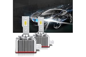OPL5 D3S LED Headlight Bulbs, Newest Version 100% Canbus D3S LED Headlight Bulbs Replacement OEM Xenon Bulbs, 8600LM 70W 6500K Xenon White Extremely Bright LED Lamps Conversion Kits (2 PCS)