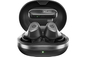 SteelSeries Arctis GameBuds Xbox, Bezprzewodowe Słuchawki Douszne do Gier, 2,4 GHz + BT 5.3, ANC/Przezroczystość, Bateria 40 Godz., Ładowanie Bezprzewodowe, PS5, PC, Switch, Smartphone