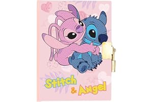 CRYSTAL ART Kit journal intime à diamanter - Disney Stitch et Angel