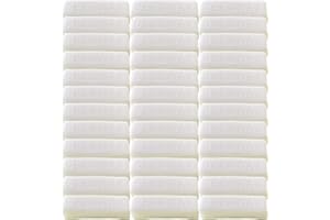 TooGet 36Pcs White Beeswax Bars, Natural Beeswax Block Bees Wax Pure Bar Wax for Candle Making Furniture Polish DIY Crafts 40 OZ