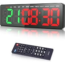 PULIVIA Minuteur D'Intervalle LED Pour Fitness – Programmable Avec Télécommande, Écran 1,5", Idéal Pour Tabata, HIIT Et Entraînements à La Maison