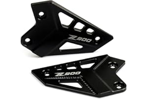 GDWD Motorcycle Footrest Foot Rest Protector - Repose-pieds de moto pour Kawasaki Z900 2017 2018 2019 2020 2021- Protection de repose-pieds CNC en aluminium pour moto