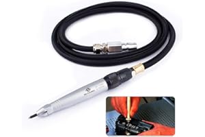 SI FANG Schneide- und Gravurstift Air Micro Die Grinder Kit für Glas/Keramik/Metallblech, Schleifen Schneiden Mini Bleistift Pneumatisches Polieren Gravierwerkzeug