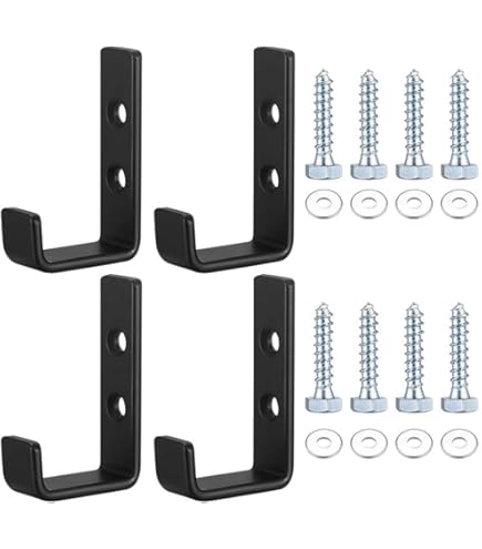 Knpwer 6 Pcs Supports Muraux Industriels,8 Pouces Supports D Détagère Résistants