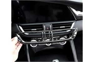 AUTO-SPRO Fibra di carbonio ABS per Romeo Giulia 2017 Console Centrale Auto AC Presa Telaio Trim Refitting Accessori