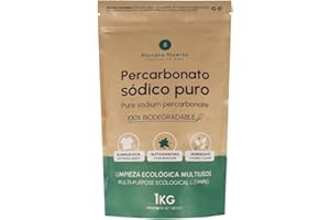 PLANETA HUERTO BONSÁI PLANETA HUERTO | Percarbonato Sódico Puro 1 kg, Blanqueador y Quitamanchas Ecológico - Percarbonado Sódico Higienizante Biodegradable para Ropa, Superficies, Platos, Encimeras y Baños