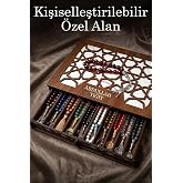 Kişiselleştirilebilir Ahşap Tesbih Kutusu Tek katlı&ndash; İsim Yazılı Tesbih (ince tesbihler i&ccedil;in ideal) Saklama Kutusu &ndash; 27x21 cm