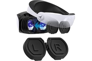 MENEEA Bouchon D'objectif pour PS VR2, Bouchon de Protection en Silicone pour Lunettes PlayStation VR2, Facile à Laver et à Sécher à L'air, Anti-poussière, Résistant Aux Rayures et Oléophobe Accessoire Léger