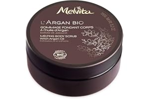 Melvita - Gommage Corps Argan Bio - Exfolie en Douceur, Elimine les Peaux Mortes et Impuretés - Nourrit, Protège - Soin Certifié Bio, Naturel à 99% - Pot 150g