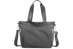 DIRRONA Moda Larga Borsa Donna Multitasche Borsa Tracolla Viaggio Casuale Messaggero Borsa Donna Borsa Shopper Scuola Uso Quotidiano Lavoro Multifunzione Impermeabile Nylon Borsa