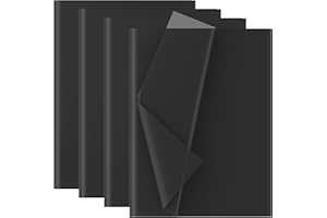 Creavvee Découpage papier de soie 28 feuilles format 50x70cm Noir F7163