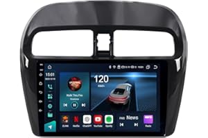 ACAVICA Autoradio Android 14 für Mitsubishi Mirage Space Star 2012–2023 Dodge Attitude 2015–2023, 9 Zoll Touchscreen mit Wireless CarPlay Android Auto, Bluetooth 5.0, Navi, DSP, 4+64GB Speicher
