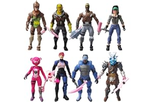 Philoctes Modèle de Personnage de Figurines, Mini Figurines Decoration Gateau, Série Micro Légendaire Mode Squad avec Outils de récolte, Figurines de 10 cm , Gâteau Toppers avec pour Garçons & Filles