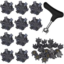 Set Da 20 Punte Per Scarpe Da Golf, Tacchetti Antiscivolo TPR Con Chiave Di Rimozione, Universali Per Footjoy E Adidas, Custodia Inclusa - 4