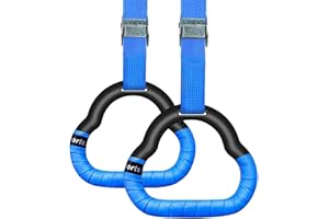 YGCQFH Gymnastics Rings for Kids Bars， Gymnastics Rings， Trapeze Bar Pull Up Gym Rings， Gymnastic Rings，Gym Rings，Professional Fitness Rings Pull Up Rings， Non-Slip Load-bearing 120KG