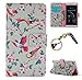 Produktbild Silikon Schutz hülle für Huawei P8 Soft PU Handyhülle Painted Pattern Hülle Handy Case Dünne Tasche Cover Schutzhülle Schale Tasche Lederhülle mit (+Eiffelturm Staubstecker )#BM (8)