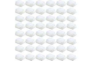 CHUANGDI Paquet de 50 Clips de Câble Auto-Adhésif Clips de Fil Électrique Clips de Gestion de Câbles pour Voiture, Bureau et Maison (13 x 10 mm, Blanc)