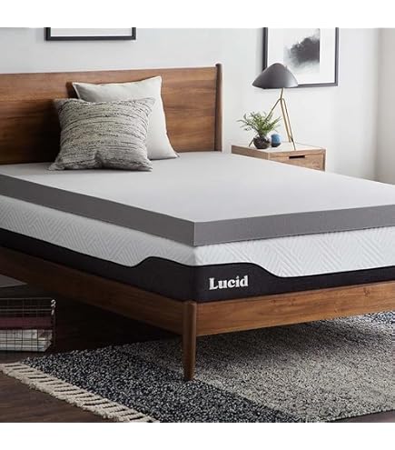 Surmatelas Mémoire De Forme 120x190 Cm – 10 Cm D'épaisseur – Housse Amovible Lavable – Correcteur De Matelas