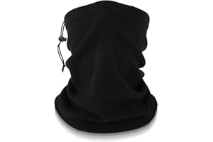 Dimeho Ocieplacz na szyję zimowy ocieplacz na szyję polarowy komin wiatroszczelny pokrowiec na twarz szalik oddychająca maska na twarz dla mężczyzn i kobiet zimna pogoda narciarstwo jazda na rowerze