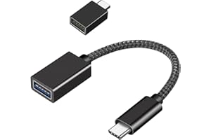 luoshaPUCY USB C auf USB 3.0 Adapter Kabel OTG USB Typ C Stecker auf USB 3.0 Buchse Nylon Kompatibel mit MacBook Pro 2022/Air 2022, iPad Pro/Air 5, Huawei P50/40, Dell XPS weitere Typ-C-Geräte