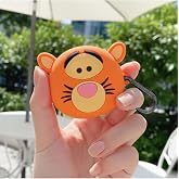 CaseOnn Kılıf Karakter Fig&uuml;rl&uuml; Kaplan Tiggr Sarı - Siyah Galaxy Buds FE ile uyumlu
